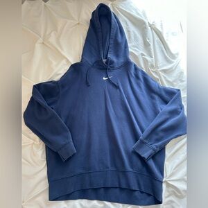 Nike Women’s Oversized Navy Blue Hoodie